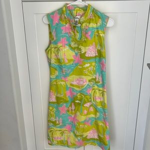 Lilly Pulitzer Private Island Print Dress Size 10
